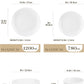 24 Piece Gourmet Porcelain Dinnerware Sets Modern White round Dish Set