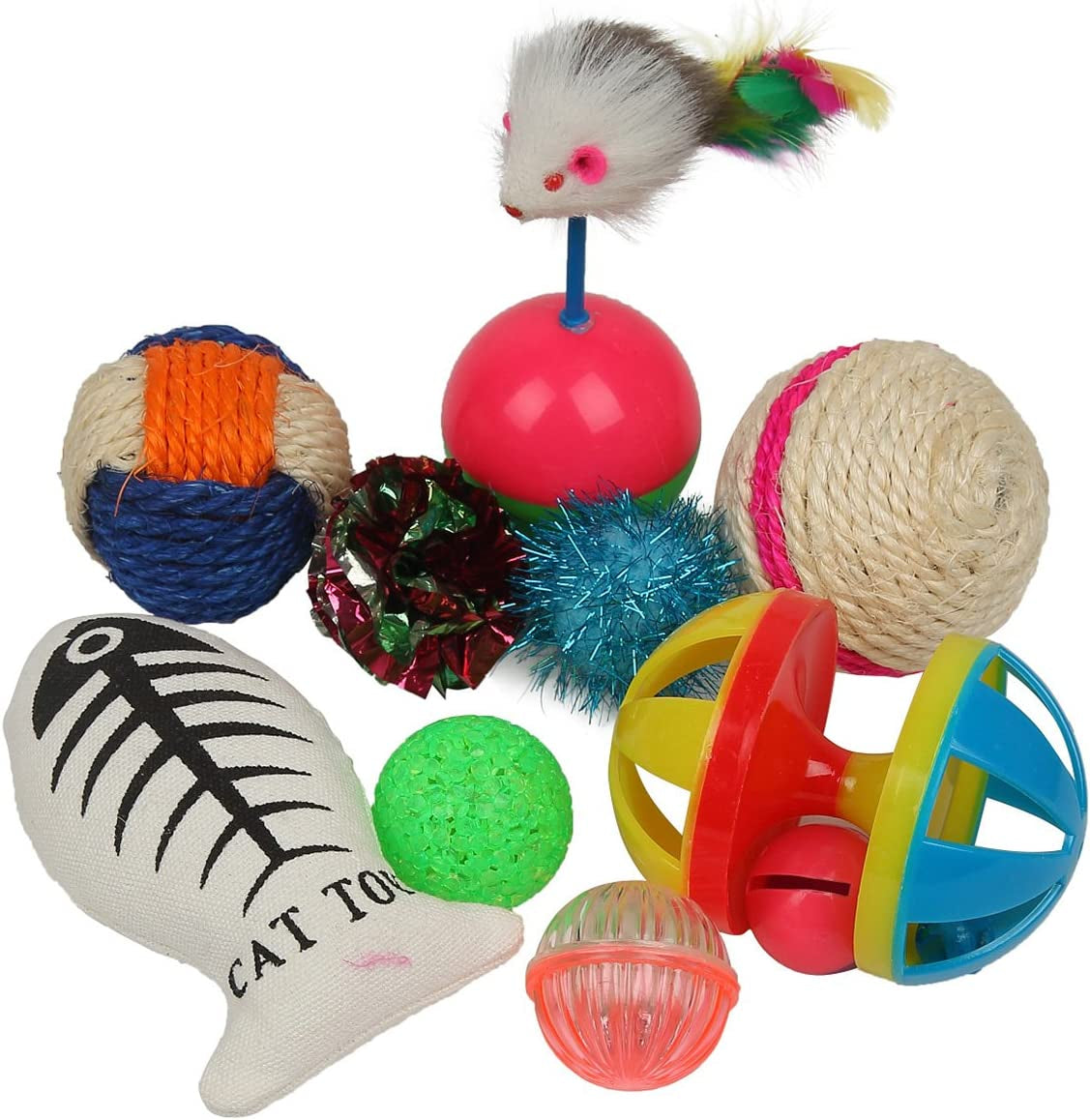 Cat Toys Variety Pack for Kitty 20 Pieces