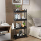 Slim Storage Cart 4 Tier Bathroom Organizer Mobile Shelving UnitRolling Utility Cart Slide