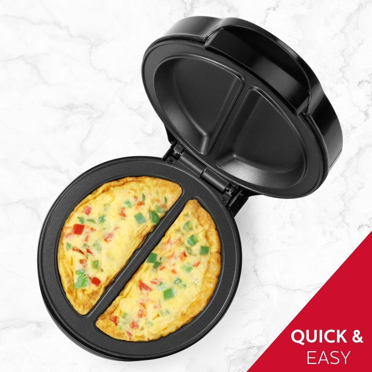 Non Stick Omelet & Frittata Maker Stainless Steel Makes 2 Individual Portions Quick 