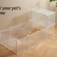 Transparent Clear Small Animal Playpen Guinea Pig Cage Puppy Dog Playpen