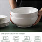 White Ceramic Fruit Bowls for Entertaining Side Dishes