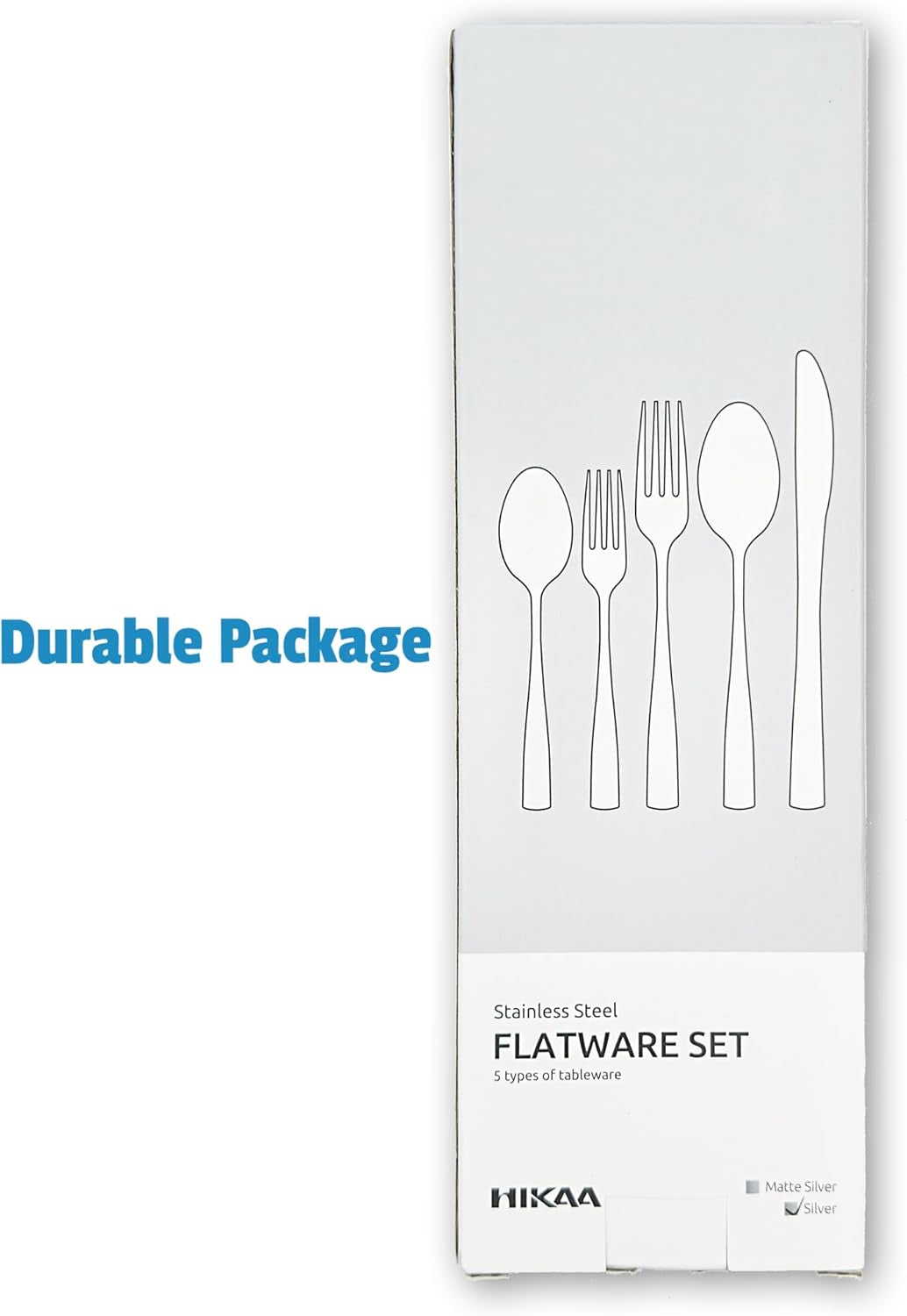 20PCS Silverware Set Modern Flatware Set Service for 4 Cutlery Set for Home