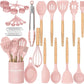 Kitchen Cooking Utensils Set  33 Pcs Non Stick Silicone Cooking Spatula Set