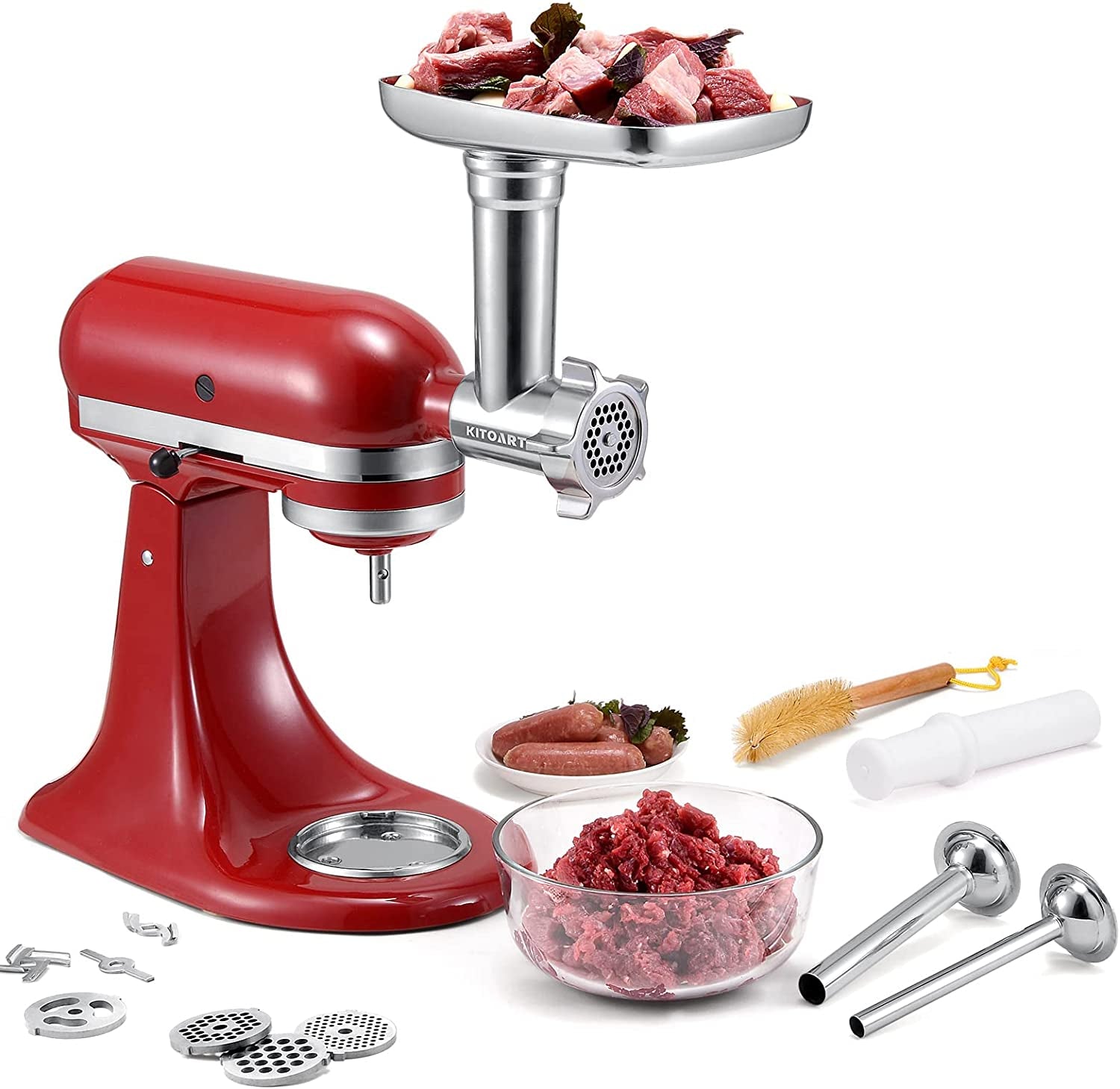 Metal Food Grinder Attachments for Kitchenaid Stand Mixers Meat Grinder