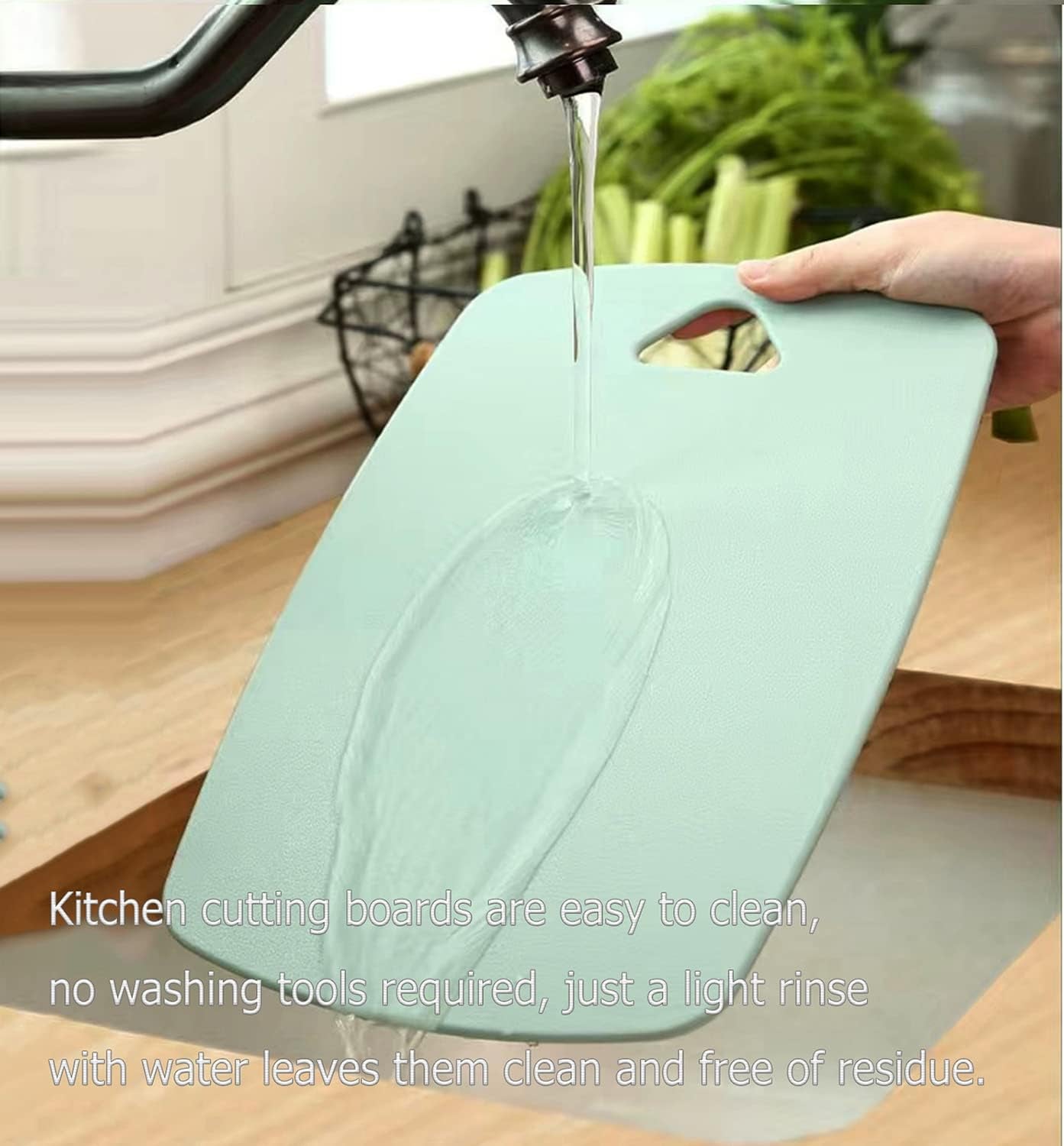 Cutting Boards for Kitchen Plastic Cutting Board Set of 3 Thick Chopping Boards