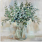 Soothing Eucalyptus Flower Herb Arrangement Rustic Jar Canvas Wall Art