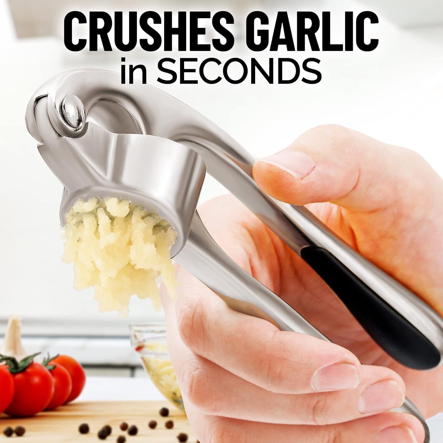  Rust Proof & Dishwasher Safe Professional Garlic Mincer