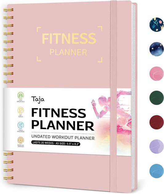 Fitness Workout Journal for Women  Men A55.5 X 8.2Workout Log Book Planner