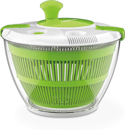 Large Spin Stop Salad Spinner Wash Spin & Dry Salad Greens Fruits & Vegetables