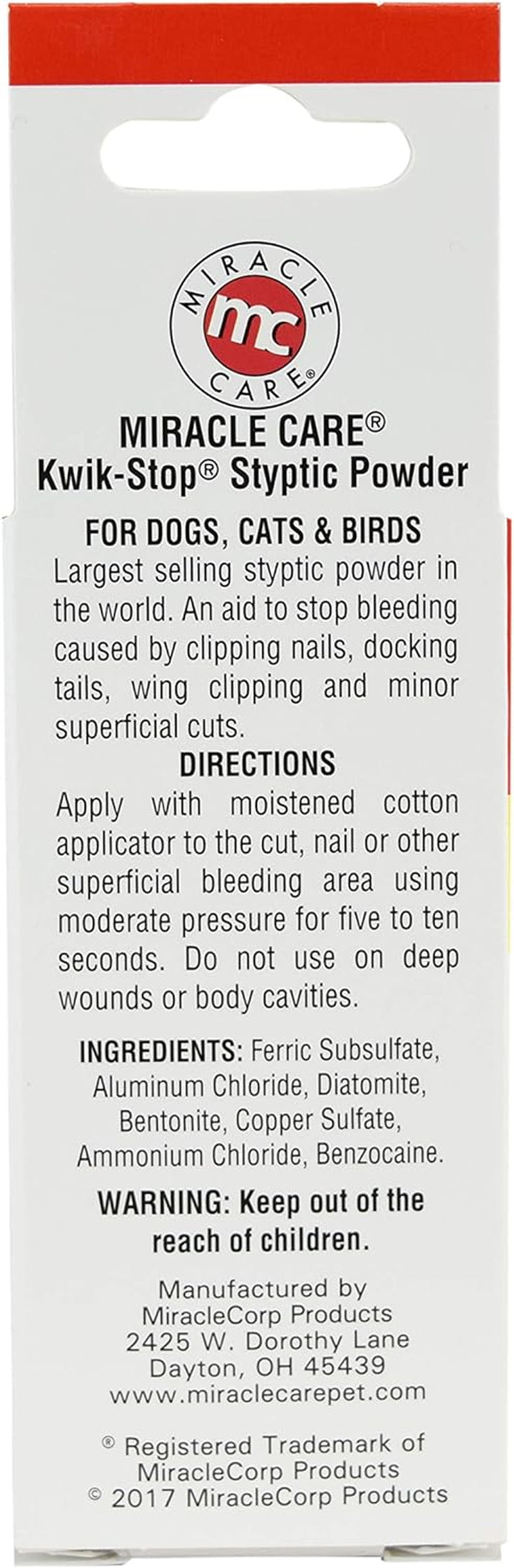 Birds Fast Acting Blood Stop Powder for Pets Quick 