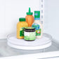 Fridgeview Fridge Turntable with Mat Lazy Susan Organizer for Refrigerator Storage