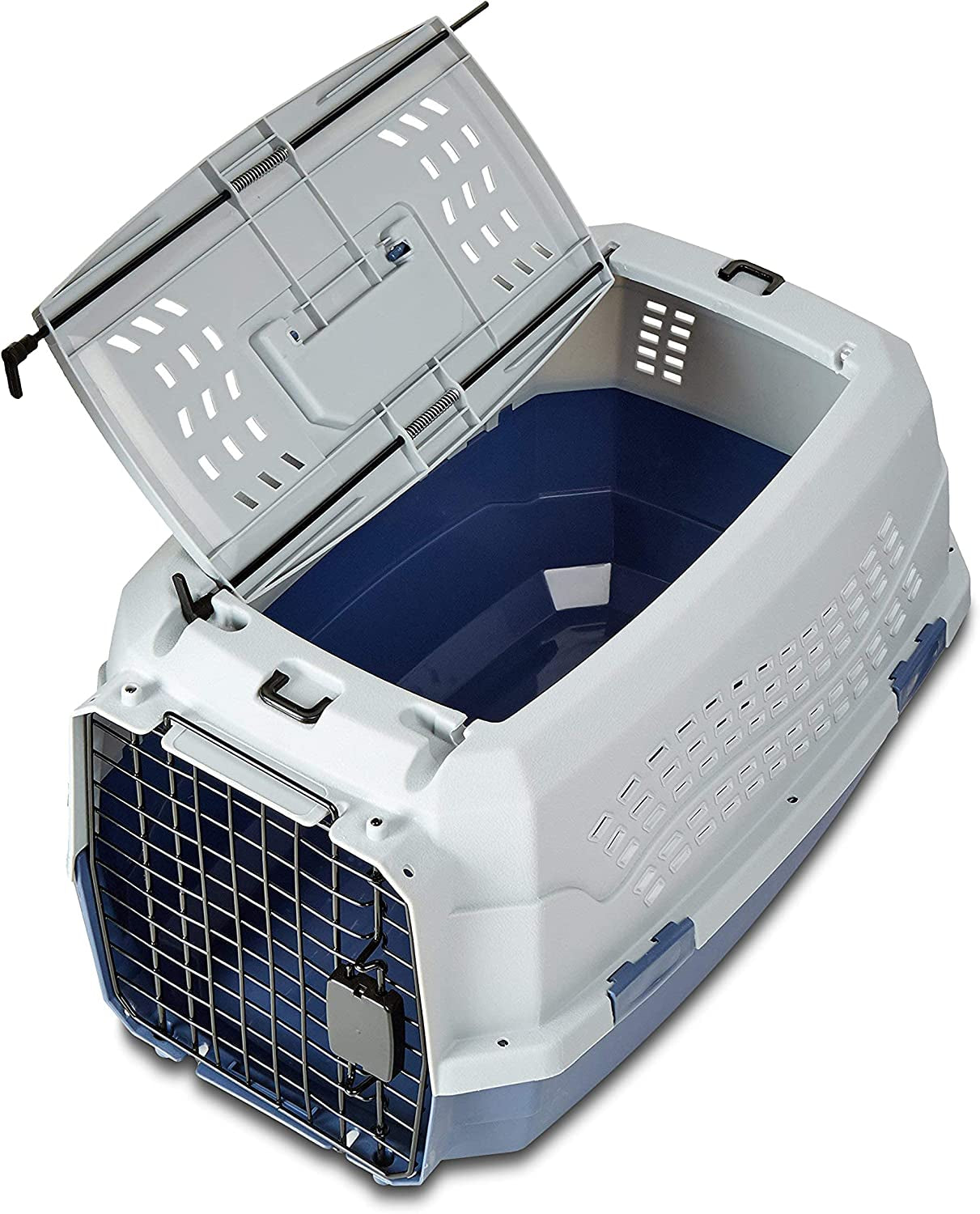  2 Door Top Load Hard Sided Dogs Cats Pet Travel Carrier 