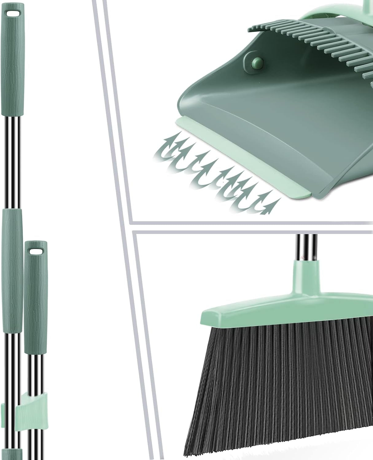 Broom and Dustpan Set Broom Dust Pan Dustpan with Long Handle Broom 