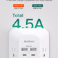 Surge Protector Outlet Extender 5 Outlet Splitter with 4 USB Wall Charger