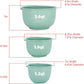 Mixing Bowls with Pour Spout Set of 3 Nesting Design Saves Space  Non Slip