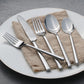 Potter 20-Piece Forged Silverware Set Stainless Steel Flatware 