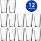 Set of 12 Drinking Glasses 16 Oz Highball Water Glasses Cups Sets Pint Glasses