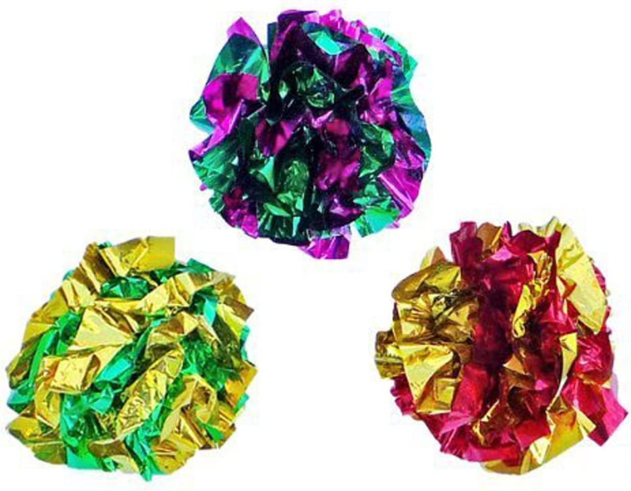 Original Mylar Crinkle Balls Cat Toys12 Pack