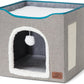  Large Cat Cave for Pet Cat House with Fluffy Ball Hanging 