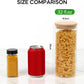 Set of 8 Airtight Food Storage Jars Kitchen Glass 