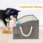 Collapsible Fabric Dog Toy Box and Storage Bin with Handle  