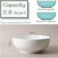 White Ceramic Fruit Bowls for Entertaining Side Dishes