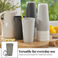 Newport 20 Ounce Unbreakable Plastic Stackable Water Tumblers in Grey Stone Set 