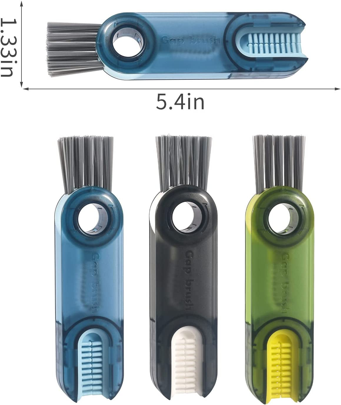 3 in 1 Cup Lid Gap Cleaning Brush Set Multifunctional Insulation Bottle Cleaning Tools