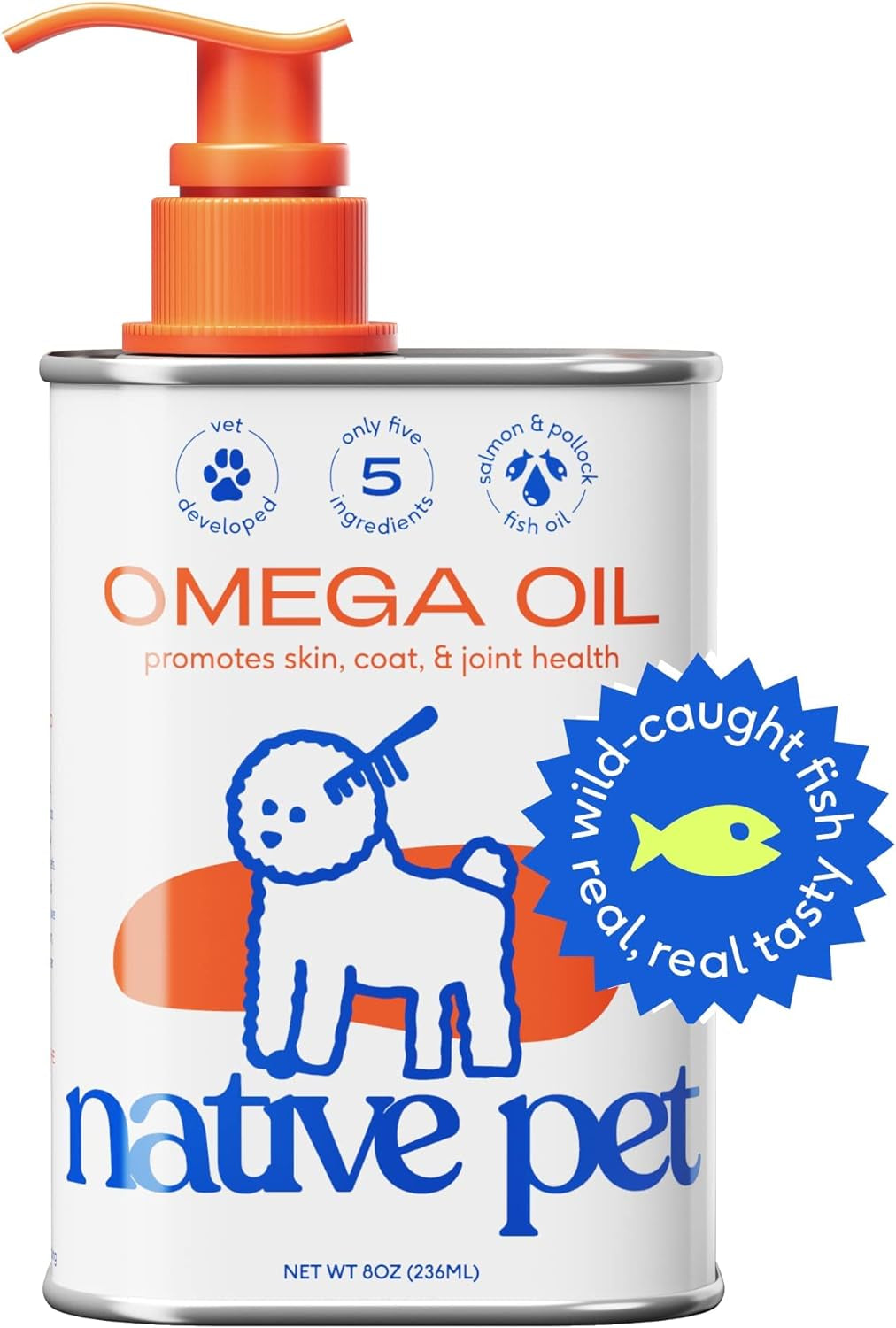  Made with Wild Alaskan Salmon Oil for Dogs with Omega 