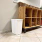 Small Trash 9 Gallons Beige Plastic Garbage Can Wastebasket for Kitchen Bathroom Fits Under