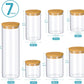  BPA Free Glass Food Storage Jars with Airtight Bamboo 