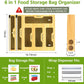 Bag Storage Organizer for Kitchen Drawer 6 in 1 Foil and Plastic Wrap Dispenser