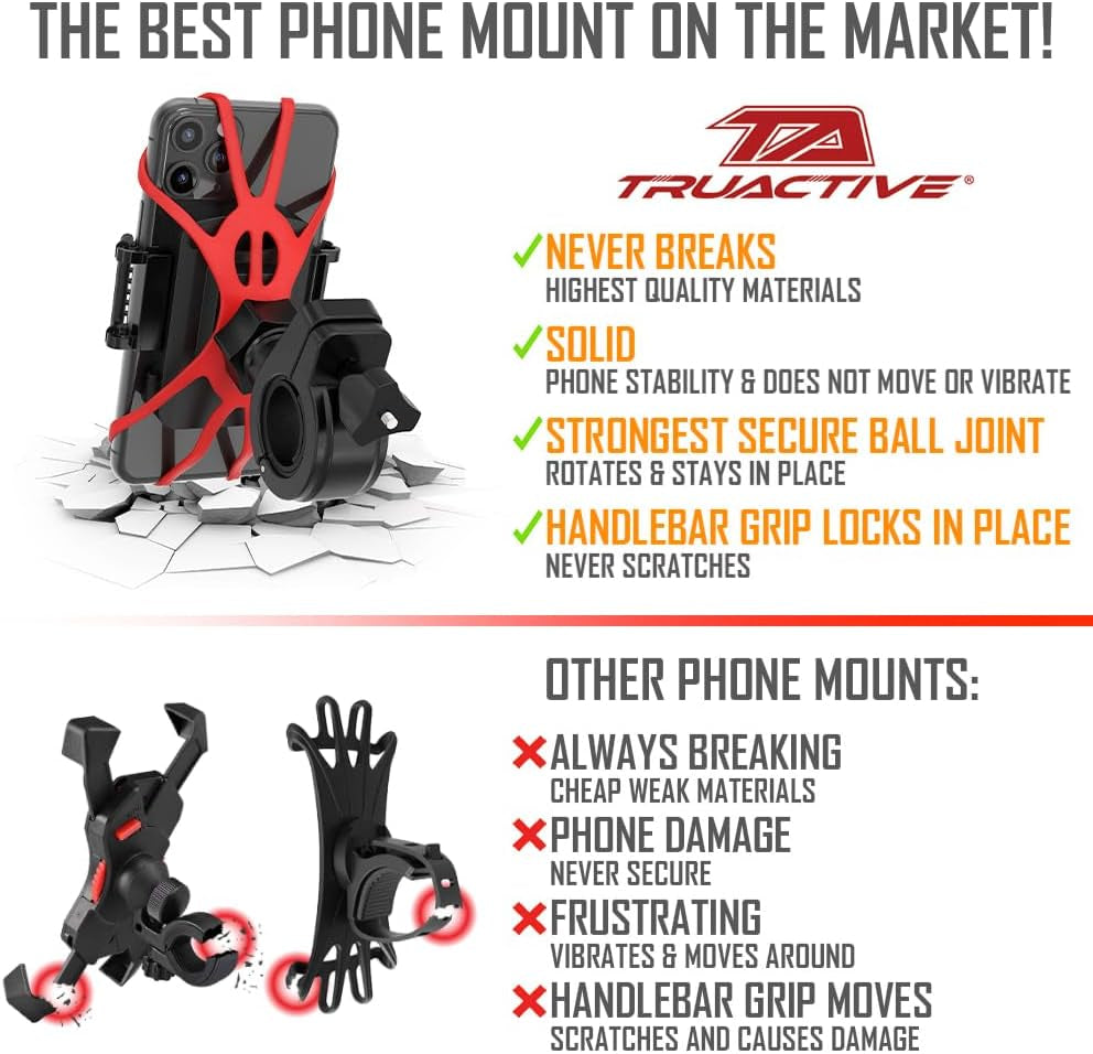 Premium Bike Phone Mount Holder Universal Cell Phone Mount