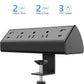 Desk Clamp Power Strip Desktop Mount Surge Protector 40W Fast Charging Station