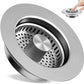 Kitchen Sink Drain Strainer 3 in 1 304 Stainless Steel Pop up Sink Stopper 