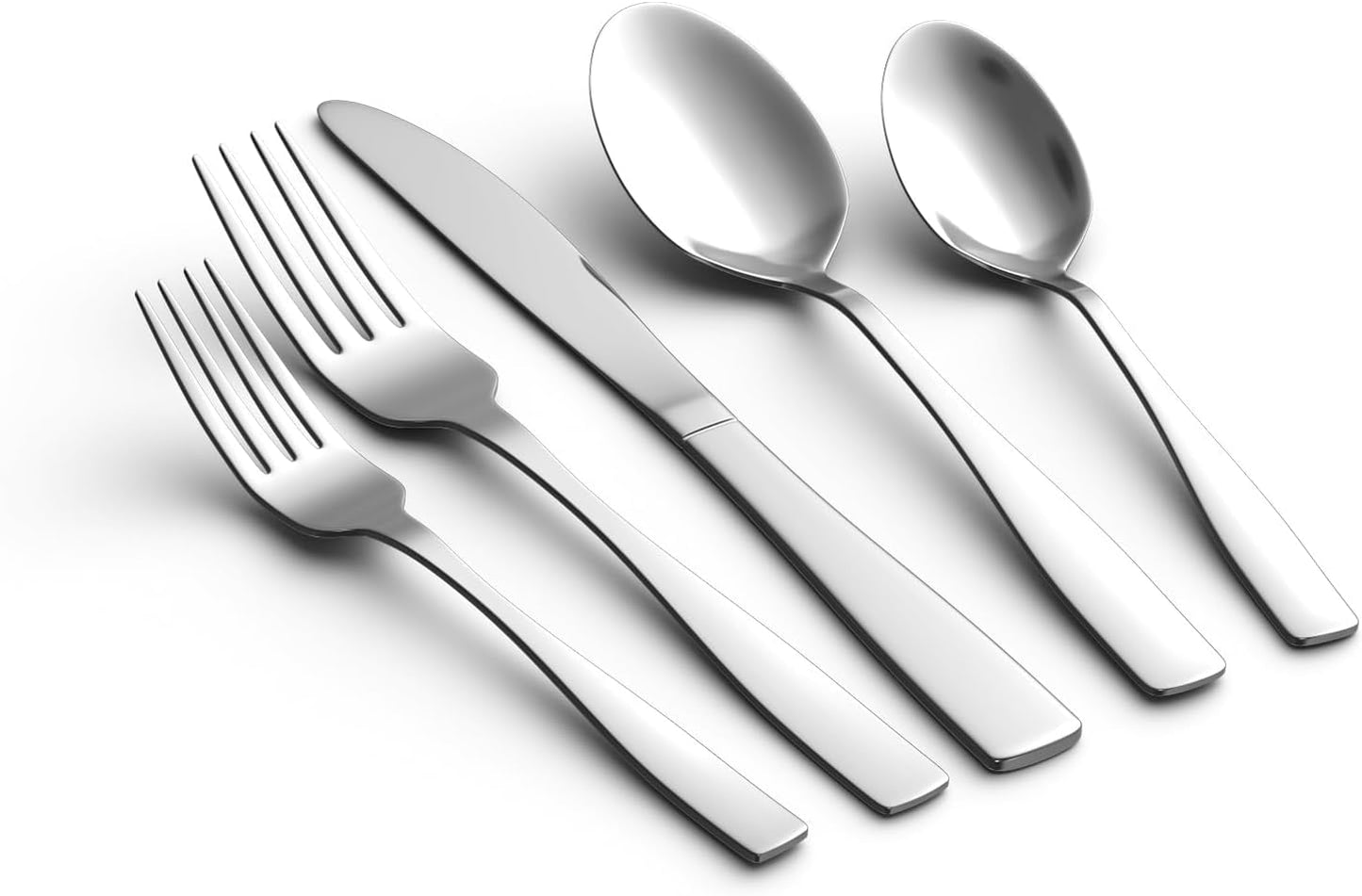 20PCS Silverware Set Modern Flatware Set Service for 4 Cutlery Set for Home