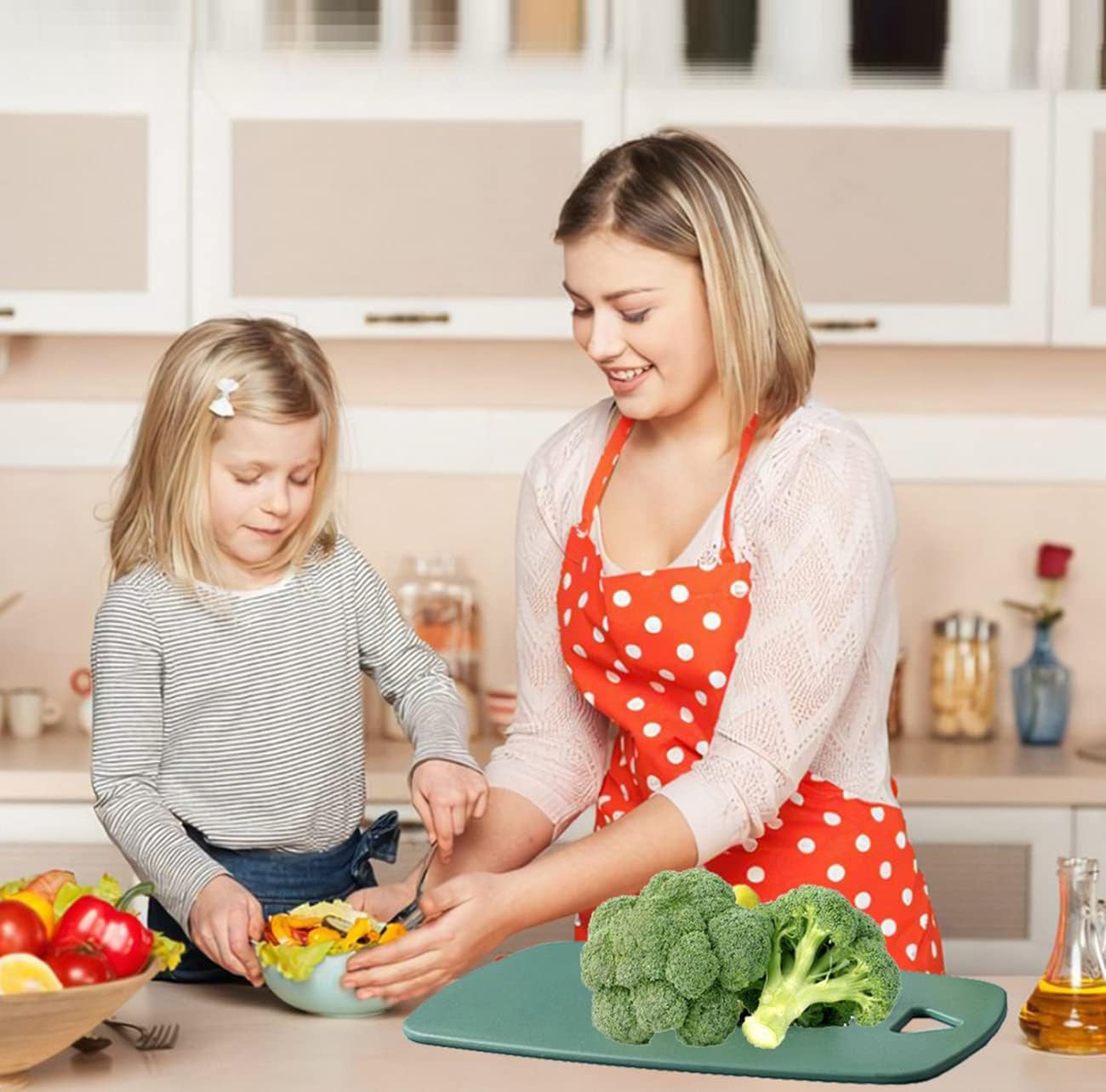 Cutting Boards for Kitchen Plastic Cutting Board Set of 3 Thick Chopping Boards