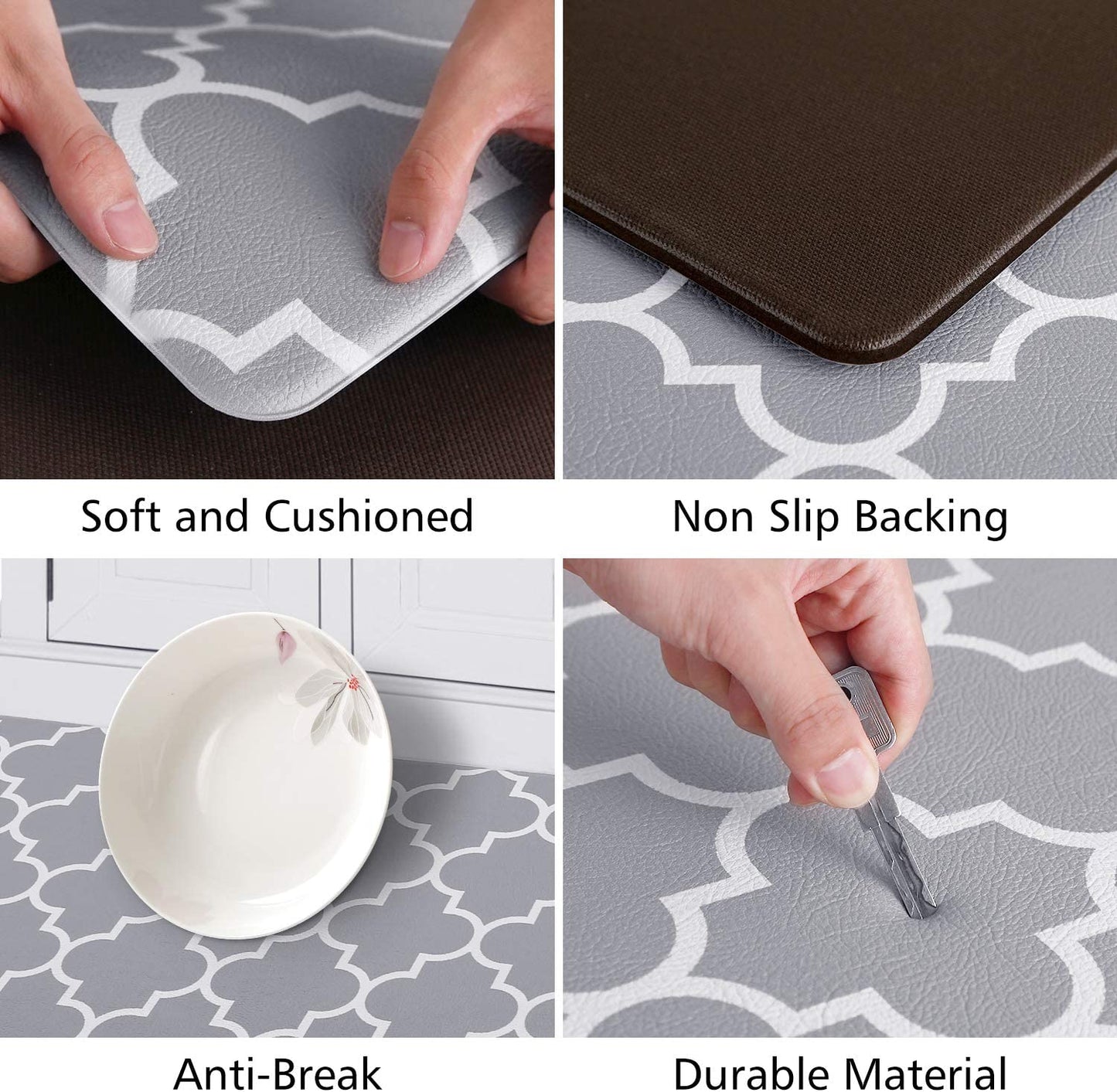 Waterproof Non Slip Kitchen Mats and Rugs Heavy Duty