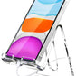 Acrylic Cell Phone Stand Portable Clear Phone Stand for Desk Compatible