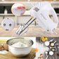 5 Speed Electric Hand Mixer 5 Large Mixing Bowls Set Handheld Mixers