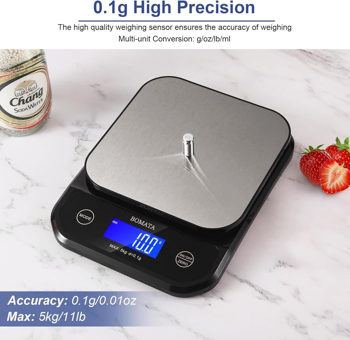 Waterproof Food Scale 0.1G/0.01Oz High Precision