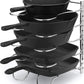 Metal Heavy Duty Pan Rack Pot Lid Rack Kitchen Cabinet Pantry Cookware 