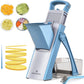 Upgrade Safe Mandoline Slicer Plus Biger Size Adjustable Vegetable Food Chopper 