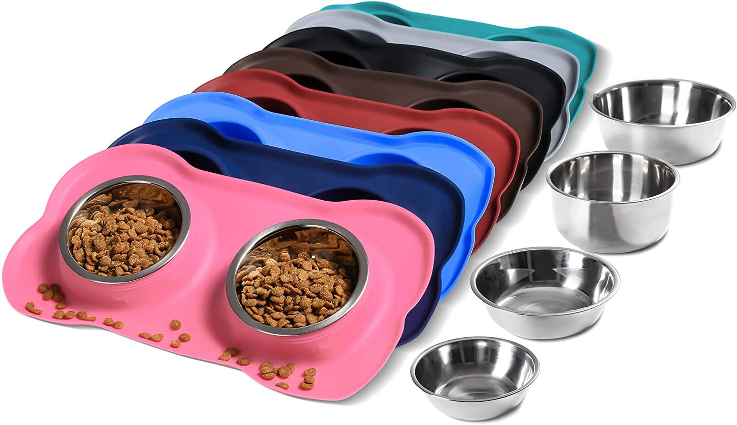  Pet Food Scoop Water and Food Feeder Bowls 