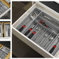 Expandable Kitchen Drawer Flatware Organizer Grey