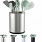 Kitchen Utensil Holder Extra Large 360°Rotating for Counter Organizer Stainless Steel