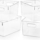 Clear Plastic Storage Bins Pantry Organizers & Storage Containers Cabinet