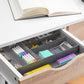 Expandable Kitchen Drawer Flatware Organizer Grey