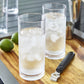 Classic Clear Plastic Reusable Drinking Glasses Set of 6 16Oz Water Cups